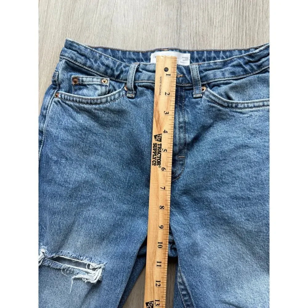 Topshop Women's Straight Jeans, size 25, Distressed